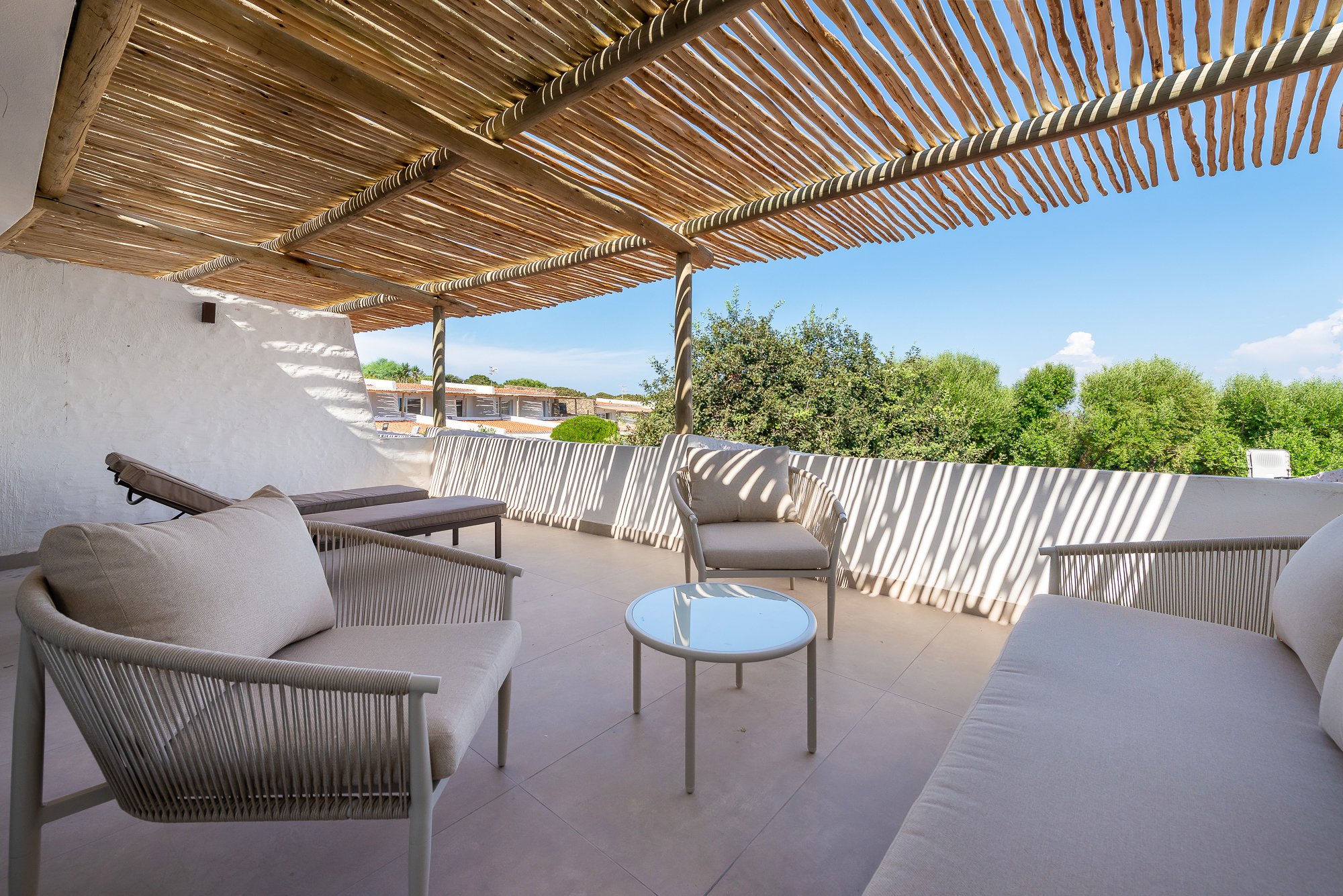 Sea view terrace at Cala Lupo Resort